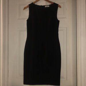 Calvin Klein Black Sheath Dress Sleveeless